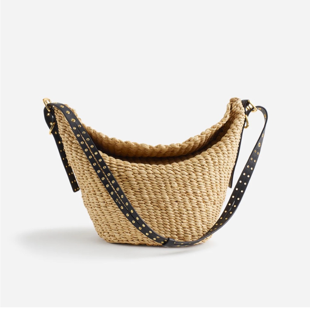 Madewell Straw Flap Bag in Natural